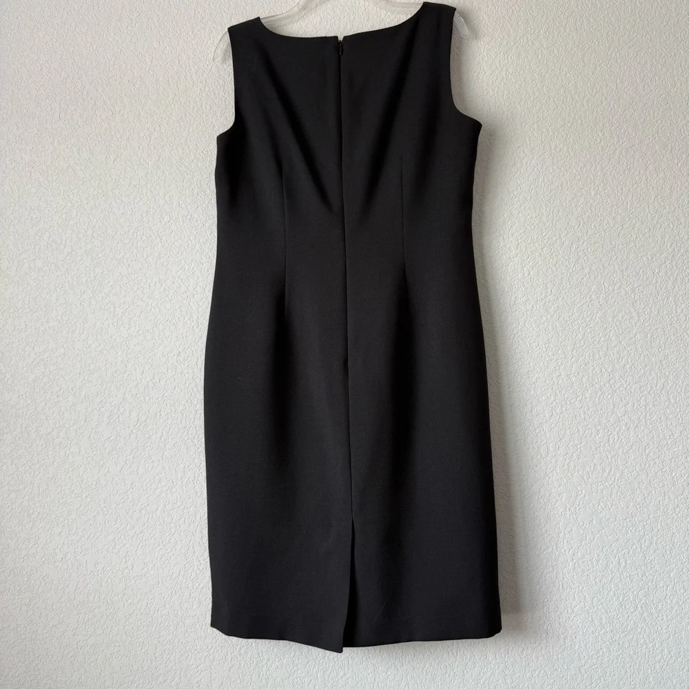 Kasper Black Sleeveless Midi Sheath Dress - Picture 6 of 9